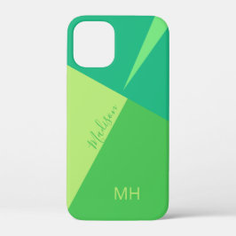 Fundas para teléfono con bloques de color de monog
