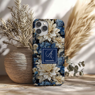 Fundas para Teléfono con Flores de Moda Azules y M