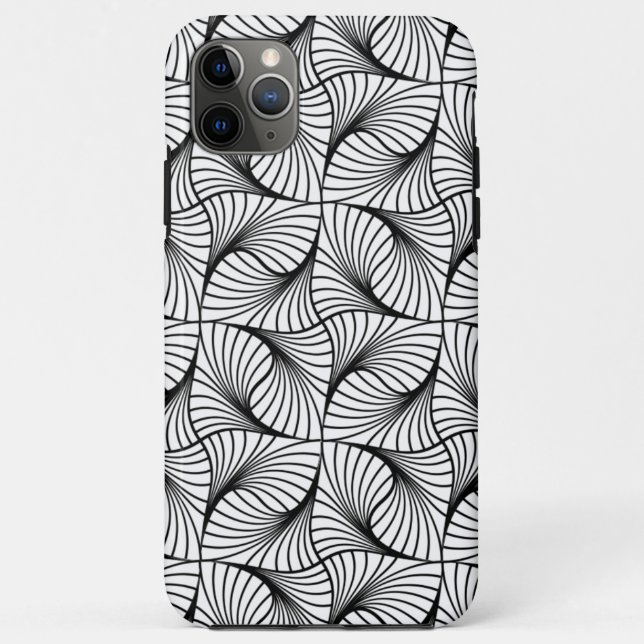 fundas para teléfono con remolino geométrico (Reverso)