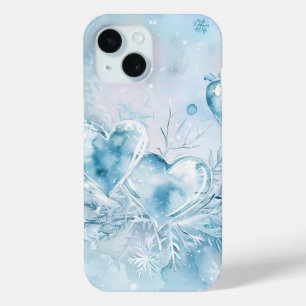Fundas para Teléfono de Corazones Helados y Copos