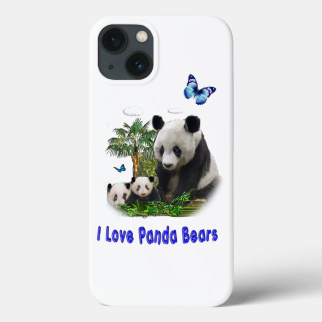 Fundas para teléfono de oso panda (Reverso)