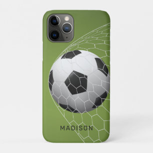 Fundas para teléfono de porterías de fútbol con no