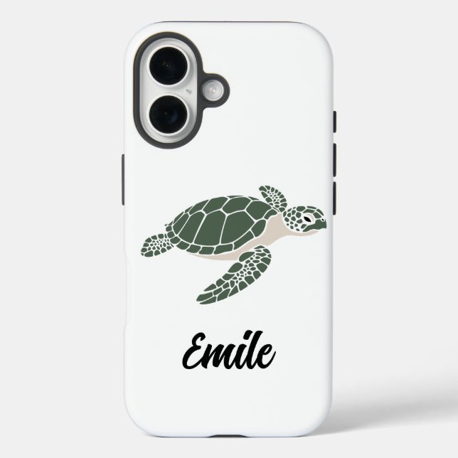 fundas para teléfono de tortuga linda (Reverso )