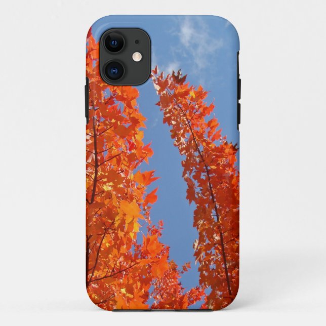 Fundas para teléfonos celulares Cielo Azul Hojas d (Reverso)