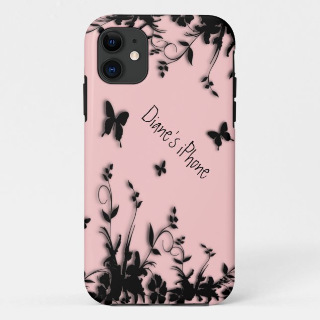 Fundas Personales para iPhone 5 Flores y Mariposas (Reverso)