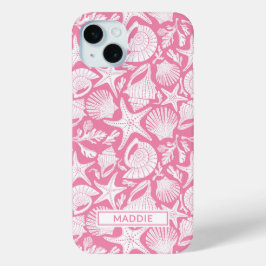 Fundas personalizadas con conchas rosadas