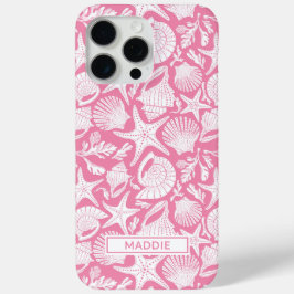 Fundas personalizadas con conchas rosadas