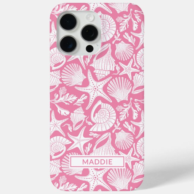 Fundas personalizadas con conchas rosadas (Reverso )