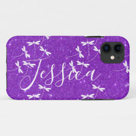 Fundas personalizadas con purpurina y libélulas pa