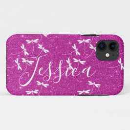 Fundas personalizadas con purpurina y libélulas pa