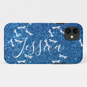 Fundas personalizadas con purpurina y libélulas pa