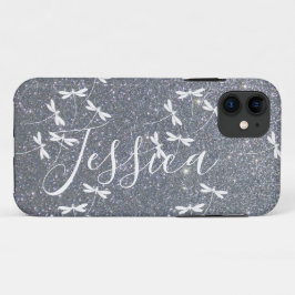 Fundas personalizadas con purpurina y libélulas pa