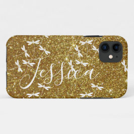 Fundas personalizadas con purpurina y libélulas pa