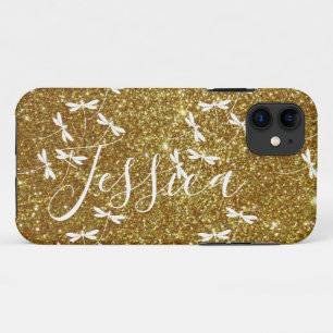 Fundas personalizadas con purpurina y libélulas pa