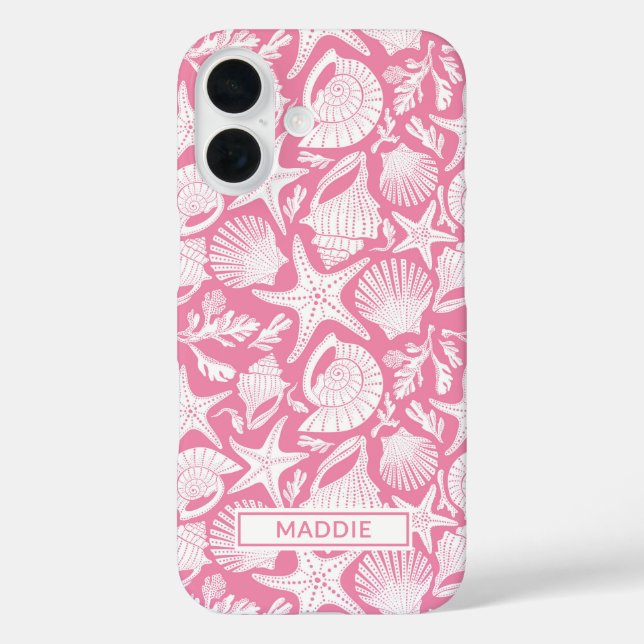 Fundas Personalizadas de Conchas Rosadas (Reverso )
