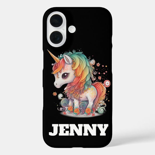 FUNDAS PERSONALIZADAS PARA IPHONE DE UNICORNIO (Reverso )