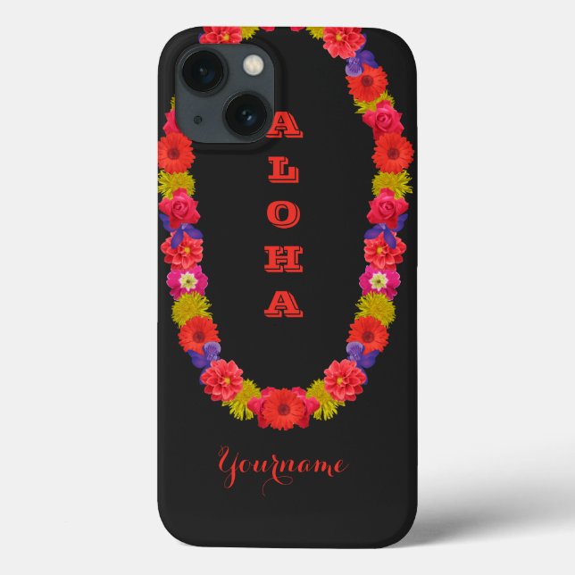 Fundas personalizados de Hawái Lei (Reverso)