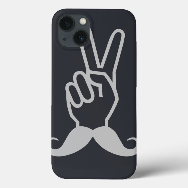 Fundas personalizados de Mustache ganador (Reverso)