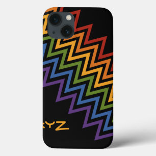 Fundas personalizados del patrón Chevron Arcoiris