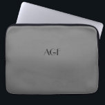 fundas portátiles monogramo de 252 para portátiles<br><div class="desc">portapapeles monocromo portátil de 13",  gris252</div>