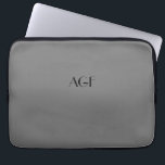 fundas portátiles monogramo de 252 para portátiles<br><div class="desc">portapapeles monocromo portátil de 13",  gris252</div>