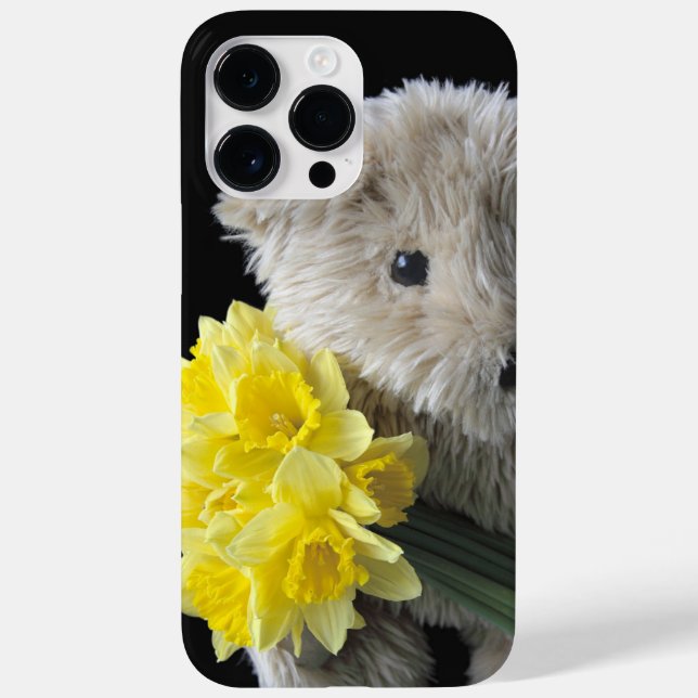 fundas rígidas para iphone 14 con oso de narciso (Reverso)