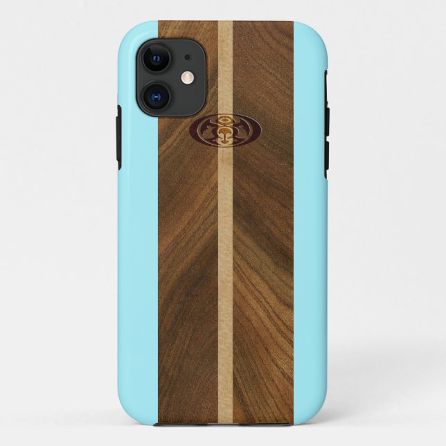Fundas Rocky Point Hawaiian Surfboard iPhone 5 (Reverso)