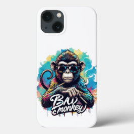 Fundas Watercolor Bad Monkey iPhone 13
