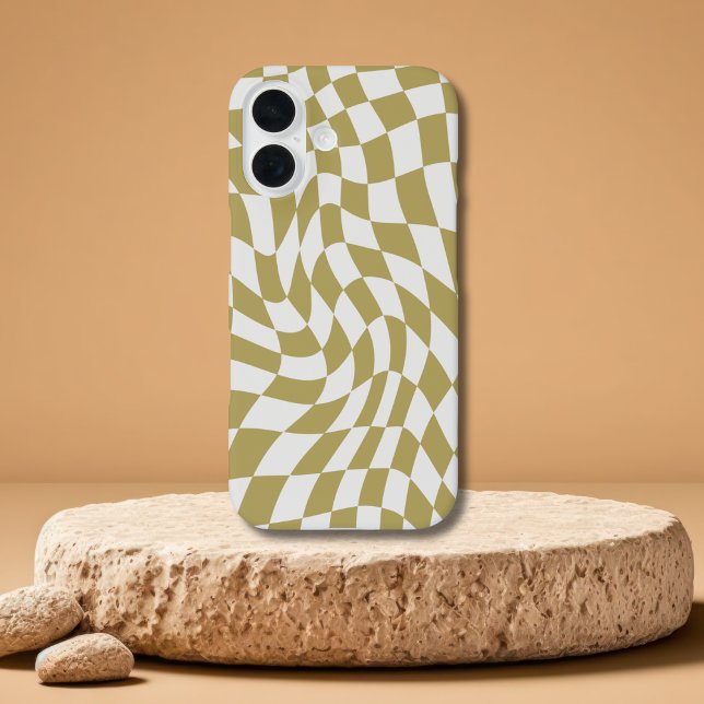 Fundas Wavy Checkerboard Modern iPhone 16 (Subido por el creador)