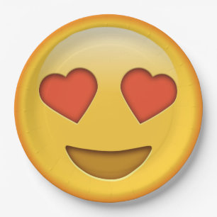 Fundido plato de papel de emoji