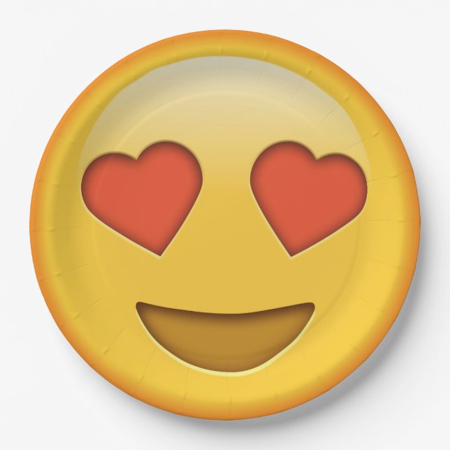 Fundido plato de papel de emoji (Anverso)
