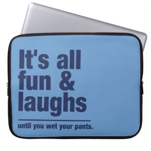 Fundido y personalizado LAUGHS funda para portátil