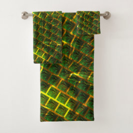 ¿Fundo com imagem verde solapa dourada?