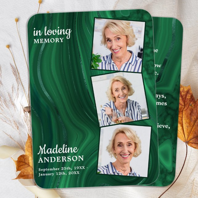 Funeral 3 Tarjeta conmemorativa de la oración de f (Subido por el creador)