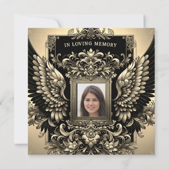 Funeral / Celebración de la Invitación a la Aviso  (Anverso)