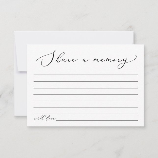 Funeral Compartir una tarjeta de memoria Tarjeta d (Anverso)