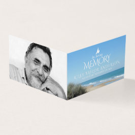 Funeral en la tarjeta de poema de la playa de la m