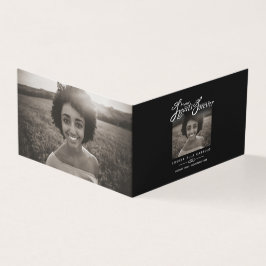 Funeral en nuestros corazones tarjeta de poema neg