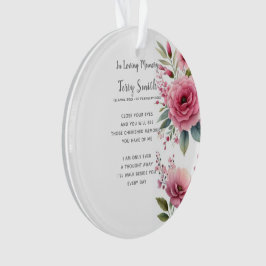 Funeral floral rosado / Ornamento conmemorativo