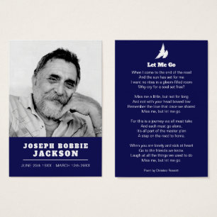 Funeral me dejó ir la oración de palomas blancas /