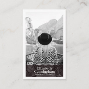 Funeral Memorial moderno y simple tarjeta fotográf