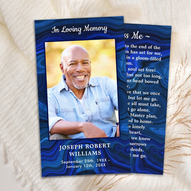 Funeral Memorial Tarjeta de Oración Blue Marble Ph (Subido por el creador)