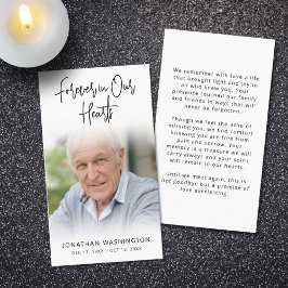 Funeral moderno para Corazones Fotos Tarjeta de Or