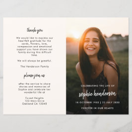 Funeral moderno | Programa Memorial de Orden de Se