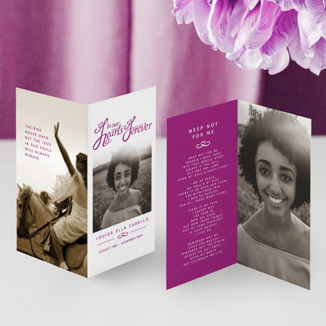 Funeral nuestra tarjeta de poema fotográfico viole (Subido por el creador)