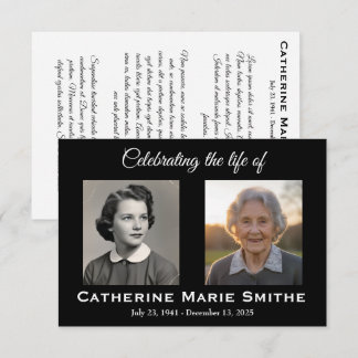 Funeral or Memorial Double Image