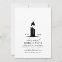 Funeral para invitaciones de fiesta de cumpleaños 