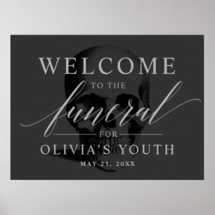 Funeral para la señal de bienvenida de mi Fiesta j