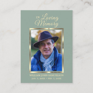 FUNERAL PRAYER GRACIAS TARJETA DE NEGOCIO DE FOTOS