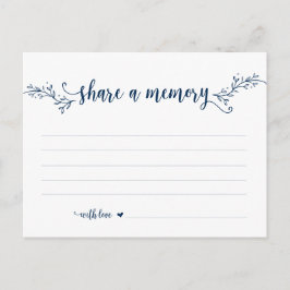 Funeral Service, Navy Blue, Comparte una tarjeta d